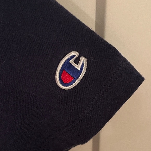 Champion Kids Navy Blue T-Shirt with Logo, size XS - Picture 3 of 5